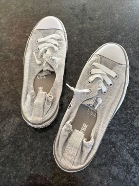 Casual Women’s Light Gray Canvas Sneakers